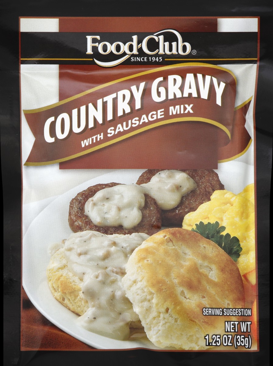 slide 4 of 6, Food Club Country Gravy Mix with Sausage, 1.25 oz