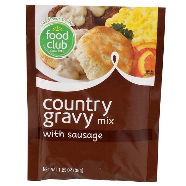 slide 1 of 1, Food Club Country Gravy Mix with Sausage, 1.25 oz