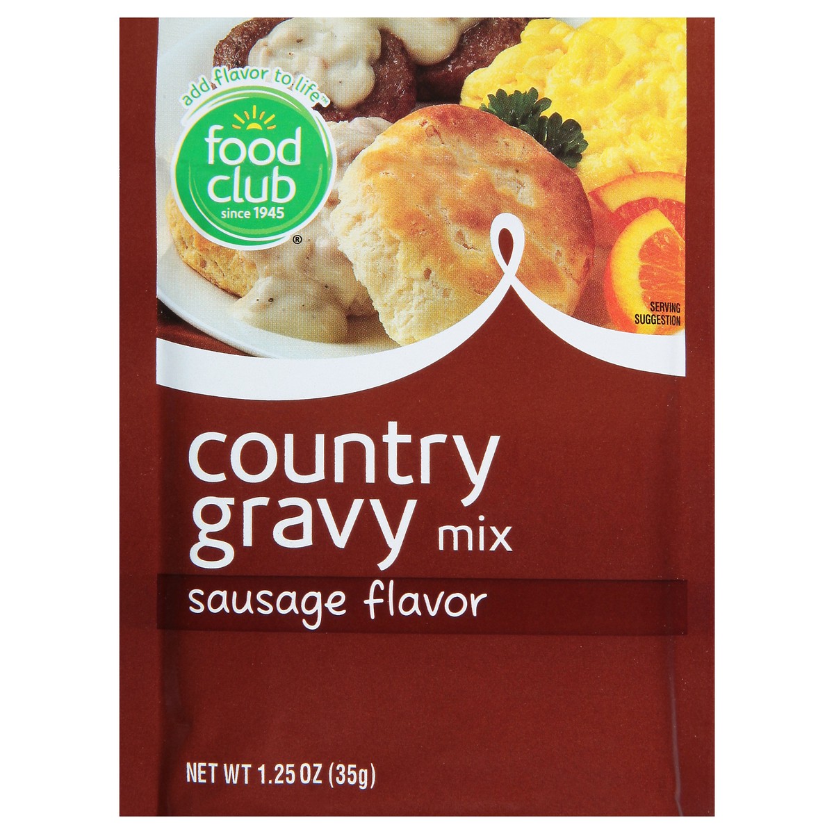 slide 1 of 6, Food Club Country Gravy Mix with Sausage, 1.25 oz