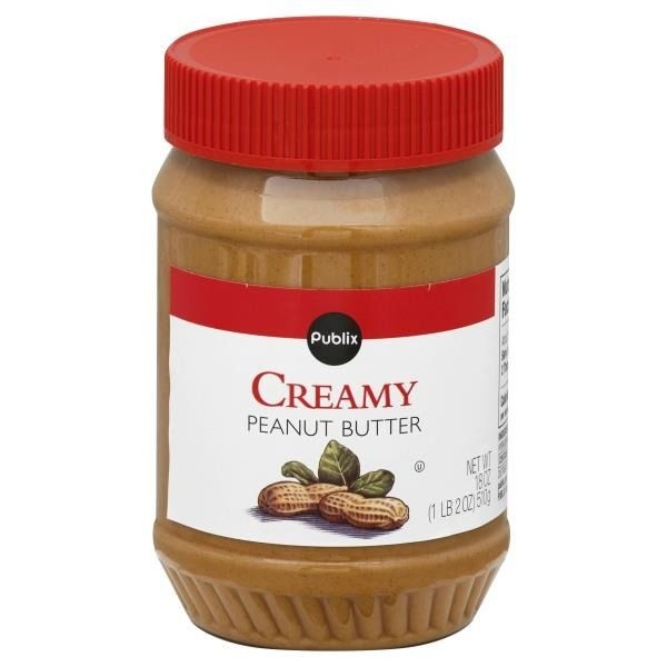 slide 1 of 1, Publix All Natural Creamy Peanut Butter, 16 oz