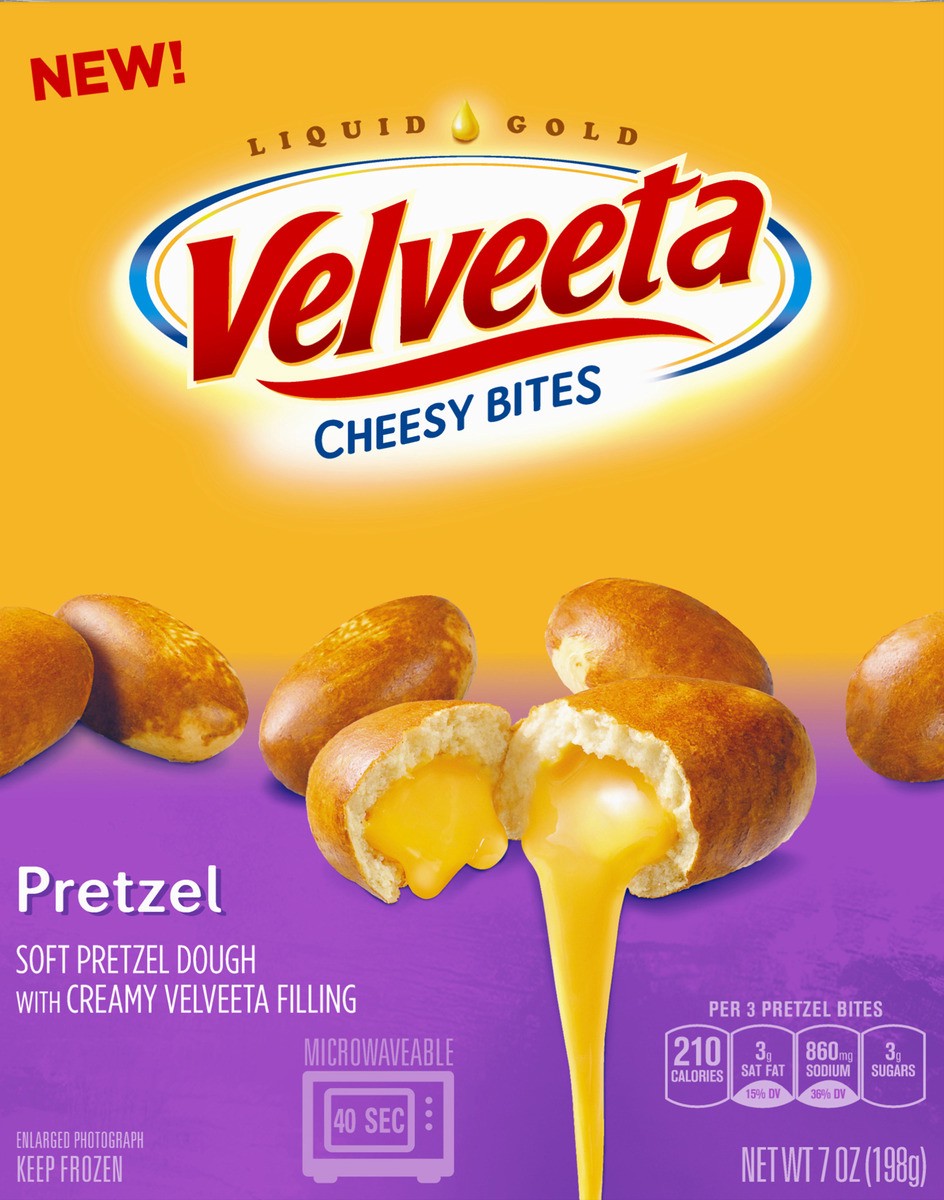 slide 7 of 8, Velveeta Pretzel Cheesy Bites Frozen Snacks, 7 oz