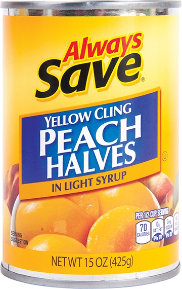 slide 1 of 1, Always Save Light Peach Halves, 15 oz