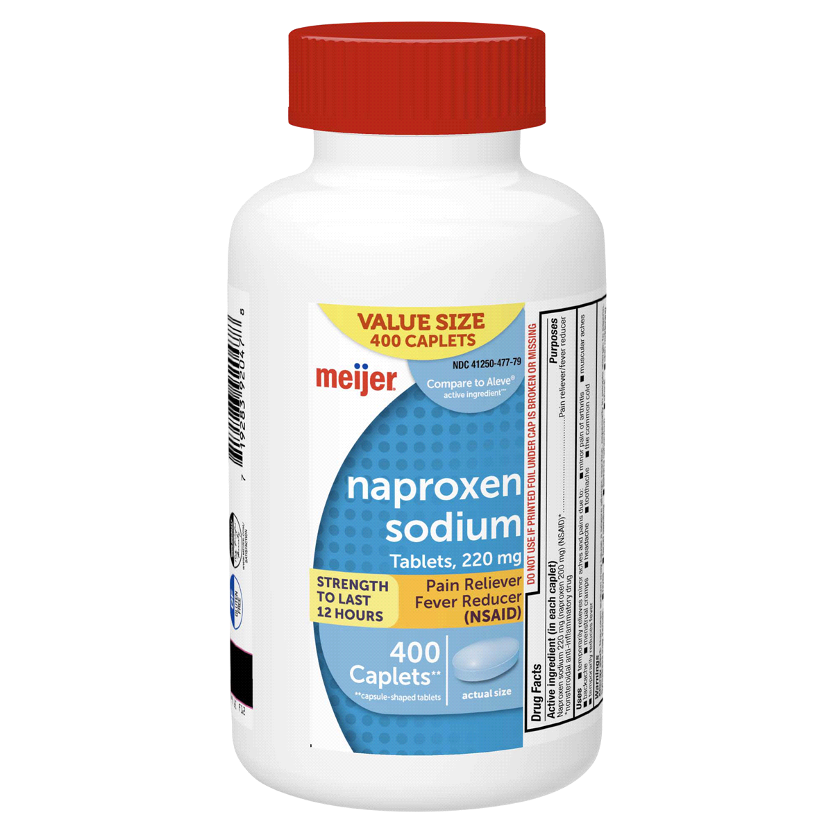 slide 1 of 25, Meijer Naproxen Sodium Tablets, 220mg, 400 ct