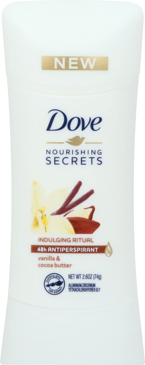 slide 7 of 9, Dove Advanced Care Antiperspirant Deodorant Stick Vanilla & Cocoa Butter, 2.6 oz, 2.6 oz