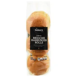 The Bakery Authentic Brioche Hamburger Rolls - 6 ct
