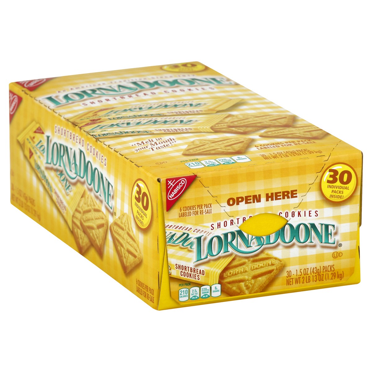 Lorna Doone Cookies, Shortbread - 3 pack, 1.5 oz packs