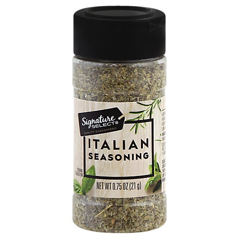 slide 1 of 1, Signature Select/Kitchens Seasoning Italian, 0.75 oz