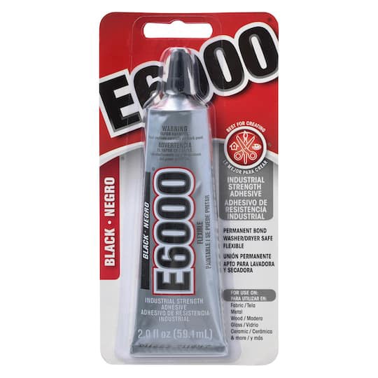 slide 1 of 3, E6000 Black Permanent Adhesive, 2 fl oz