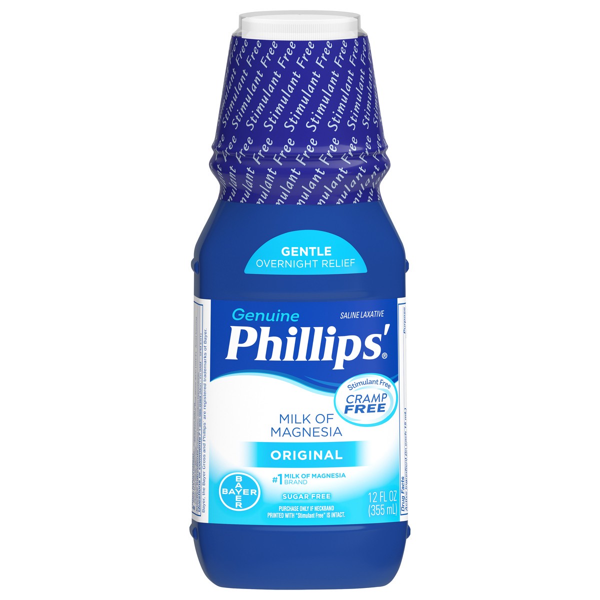 slide 2 of 3, Phillips' Genuine Original Milk of Magnesia Saline Laxative 12 fl oz, 12 oz
