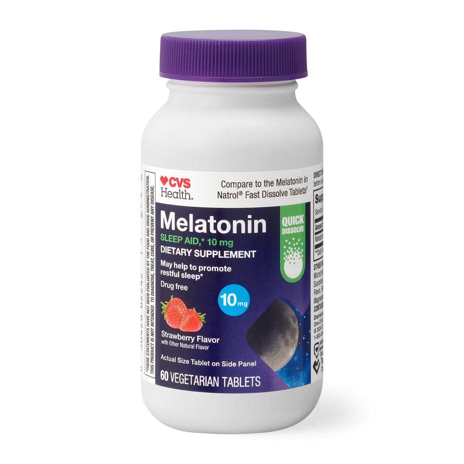 slide 1 of 1, CVS Health Melatonin 10Mg Fast Disslove, 60 ct