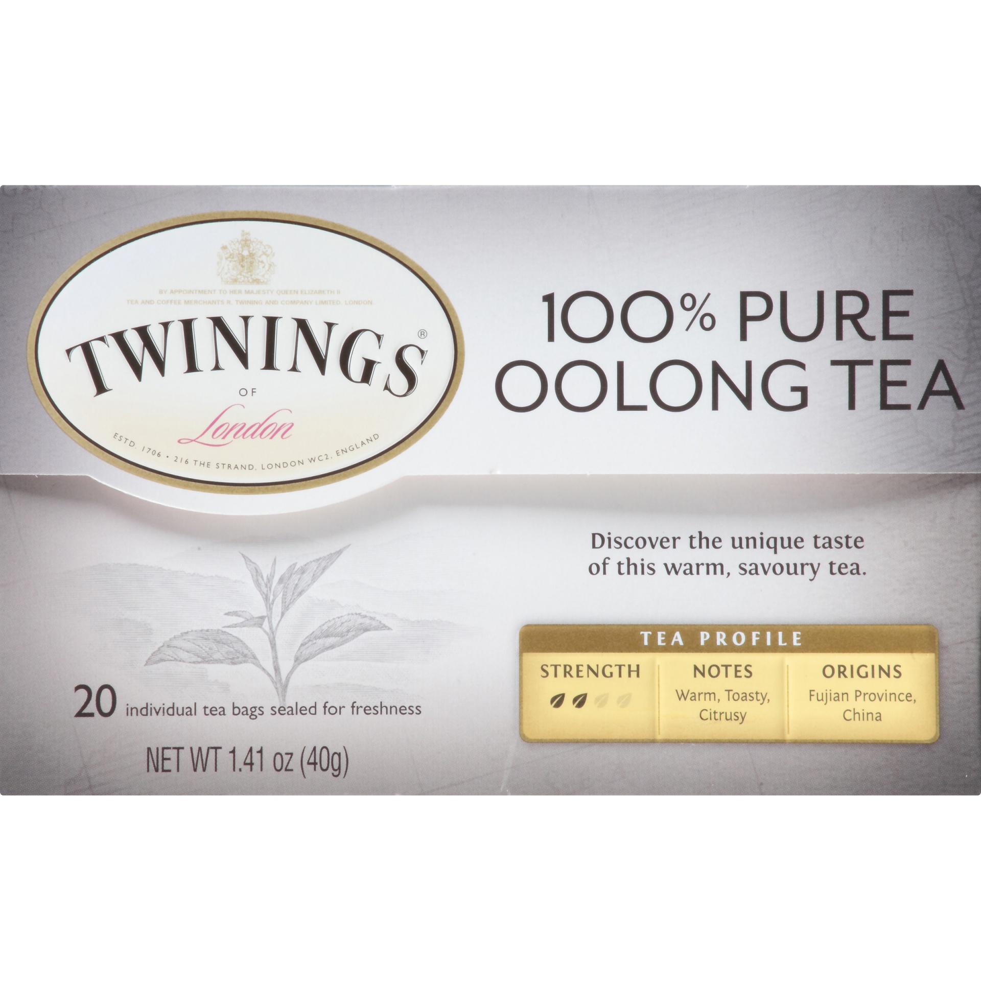 Twinings China Oolong Tea 20 ct; 1.41 oz Shipt