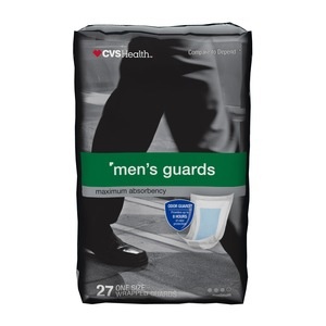 slide 1 of 1, CVS Health Men's Guard Maximum Absorbency, 27ct, 27 ct