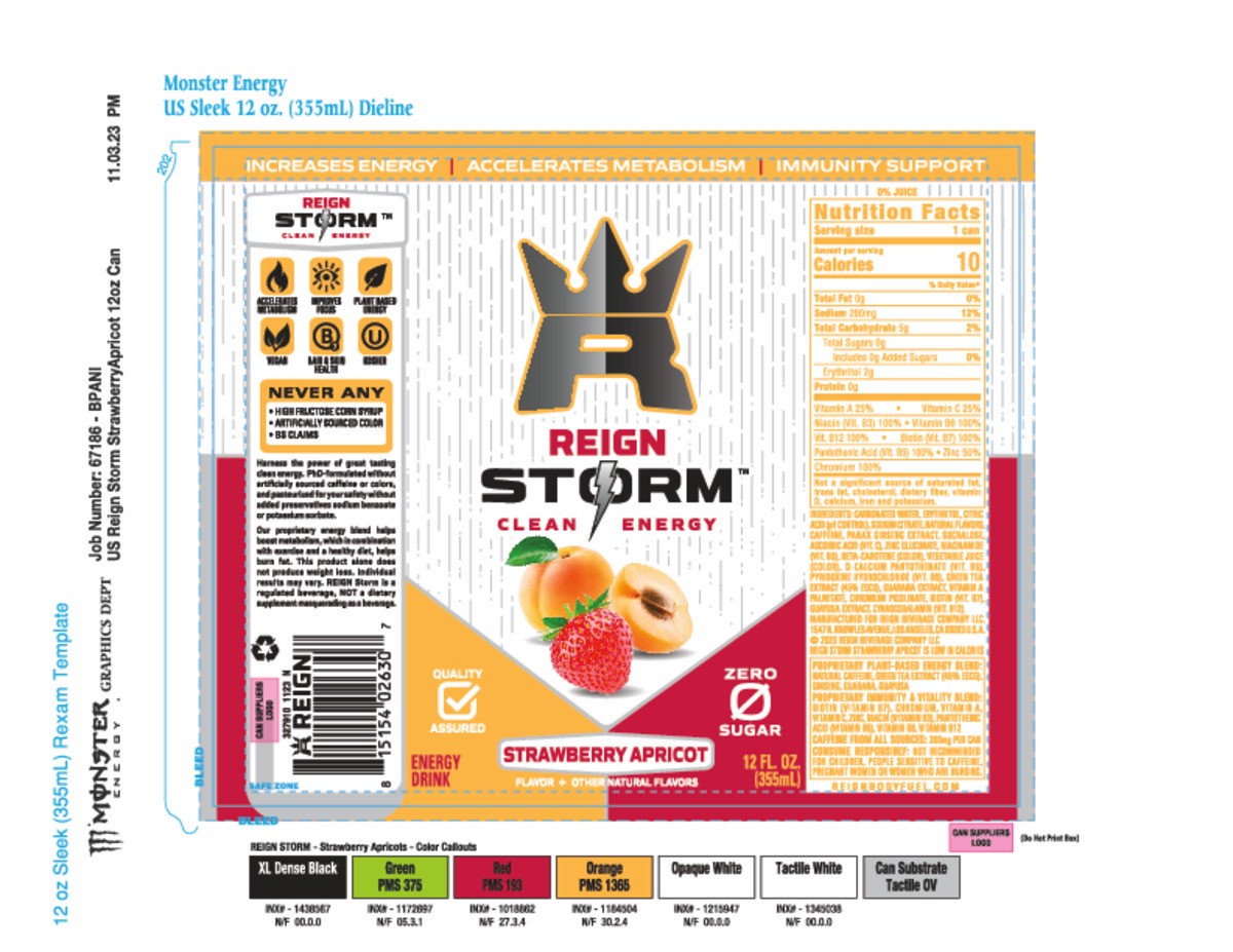 slide 5 of 8, Reign Storm Strawberry Apricot Energy Drink - 12 fl oz, 12 fl oz