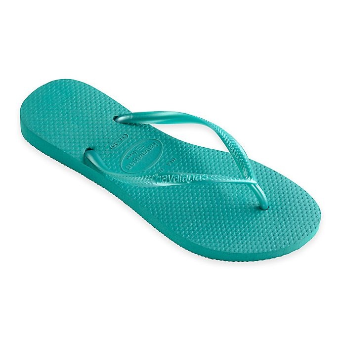 slide 1 of 1, Havaianas Size 11-12 Slim Women's Sandal - Lake Green, 1 ct