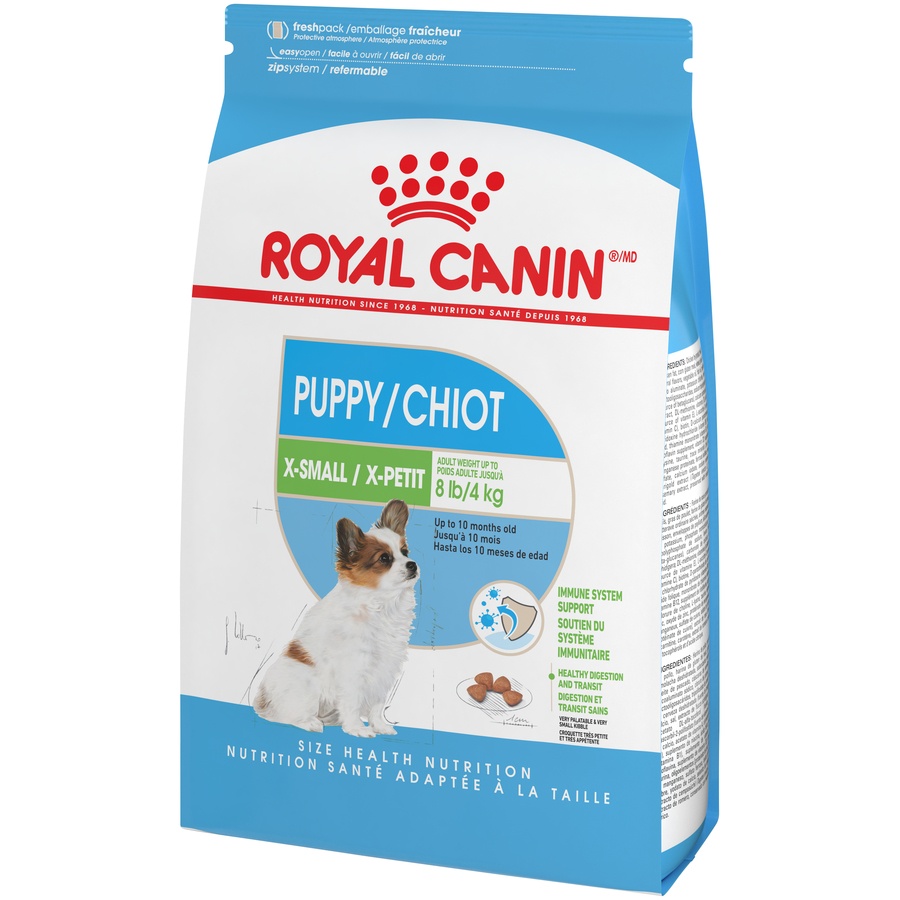 slide 3 of 9, Royal Canin X-Small Puppy Dry Food, 3 lb
