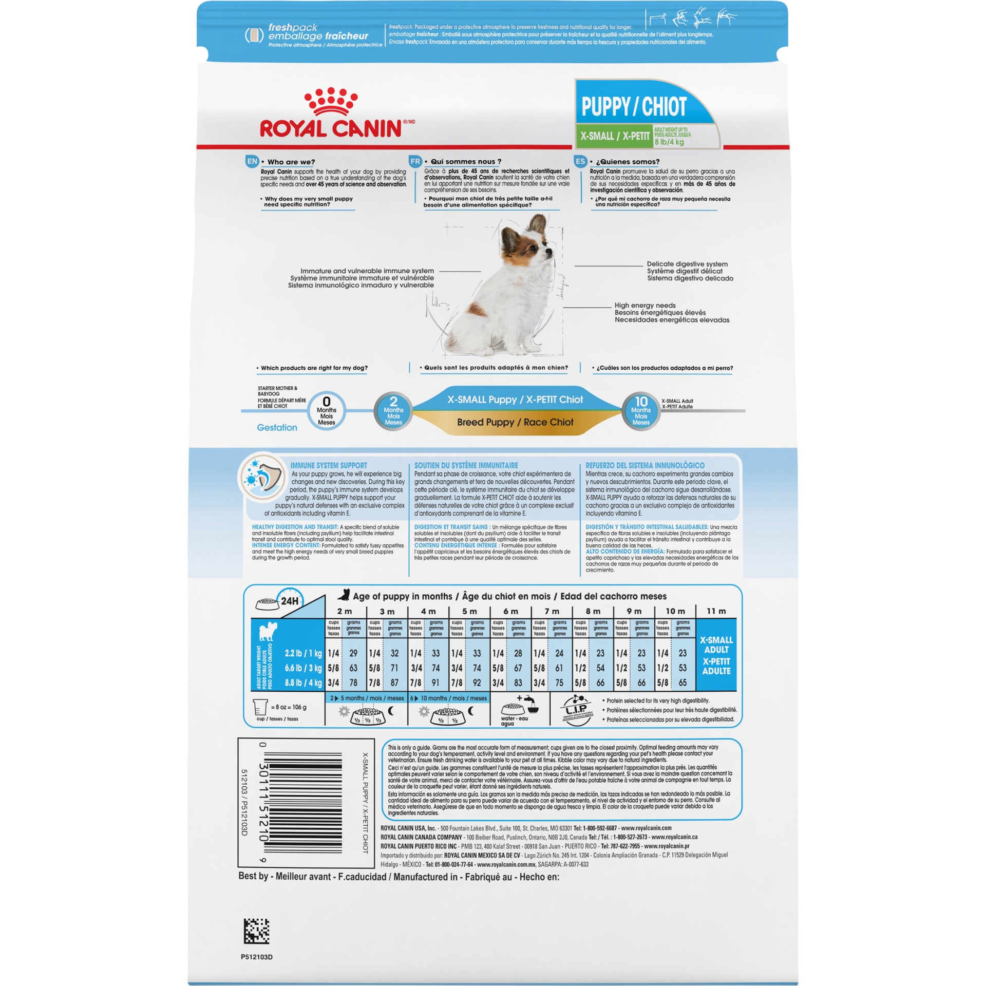 slide 6 of 9, Royal Canin X-Small Puppy Dry Food, 3 lb
