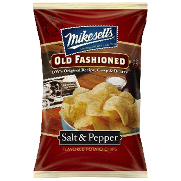 slide 1 of 1, Mikesell's Mikesells Salt And Pepper Chips, 9.5 oz