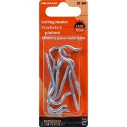 Hillman Ceiling Hook Zinc #10