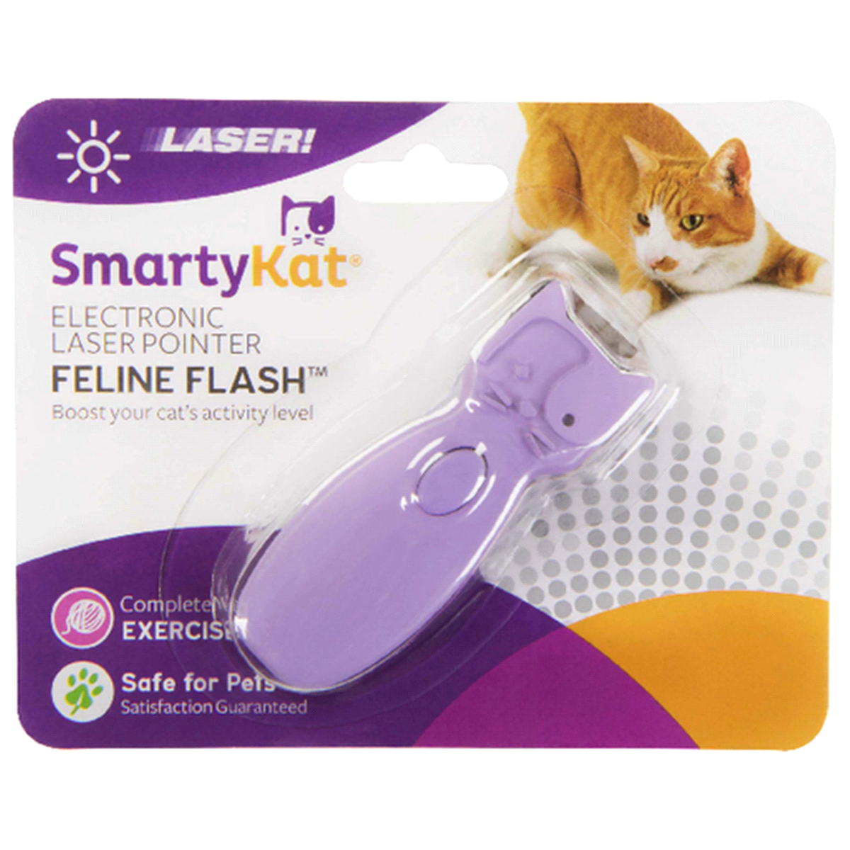 slide 1 of 2, SmartyKat Feline Flash Laser Pointer Cat Toy, 1 ct