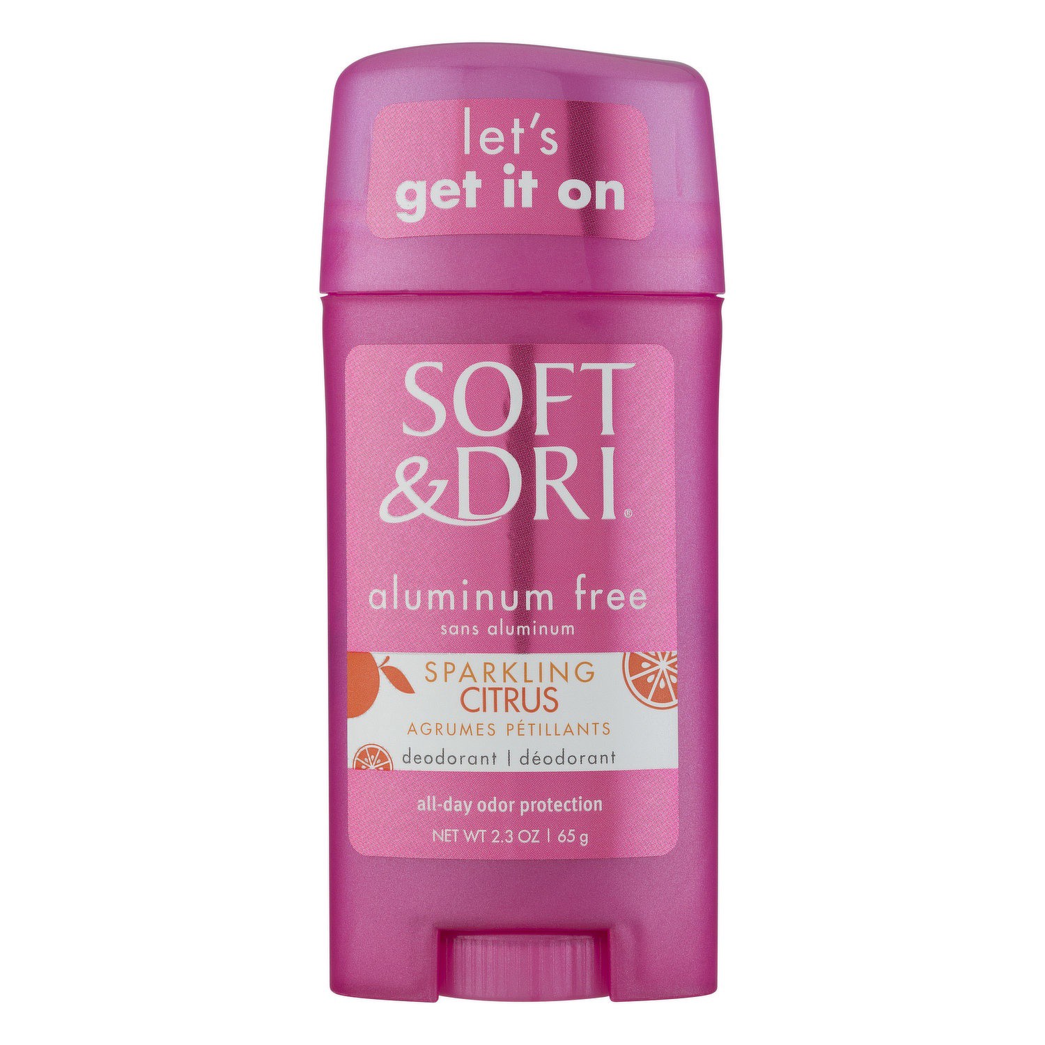 slide 1 of 1, Soft & Dri Aluminum Free Sparkling Citrus Deodorant, 2.3 oz