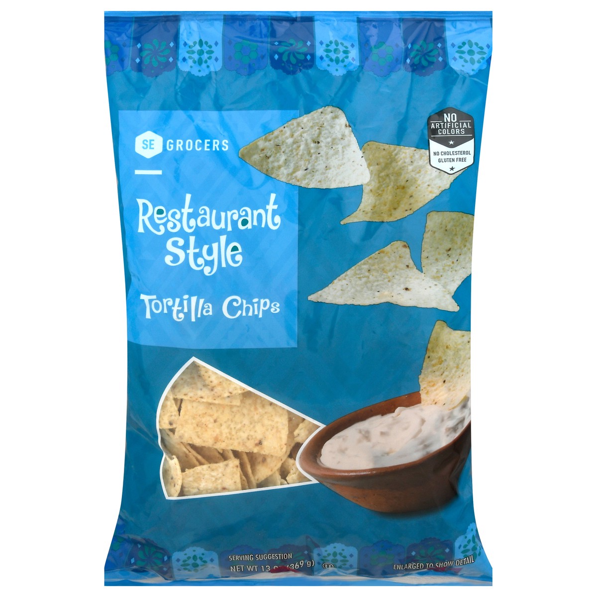 slide 1 of 1, SE Grocers Tortilla Chips Restaurant Style, 13 oz