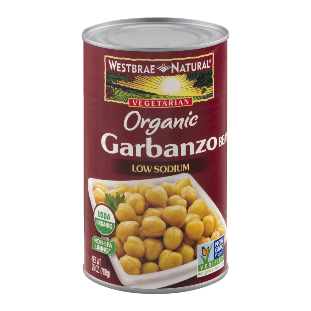 slide 1 of 1, Hain Pure Foods Westbrae Natural Vegetarian Organic Garbanzo Beans, 25 oz