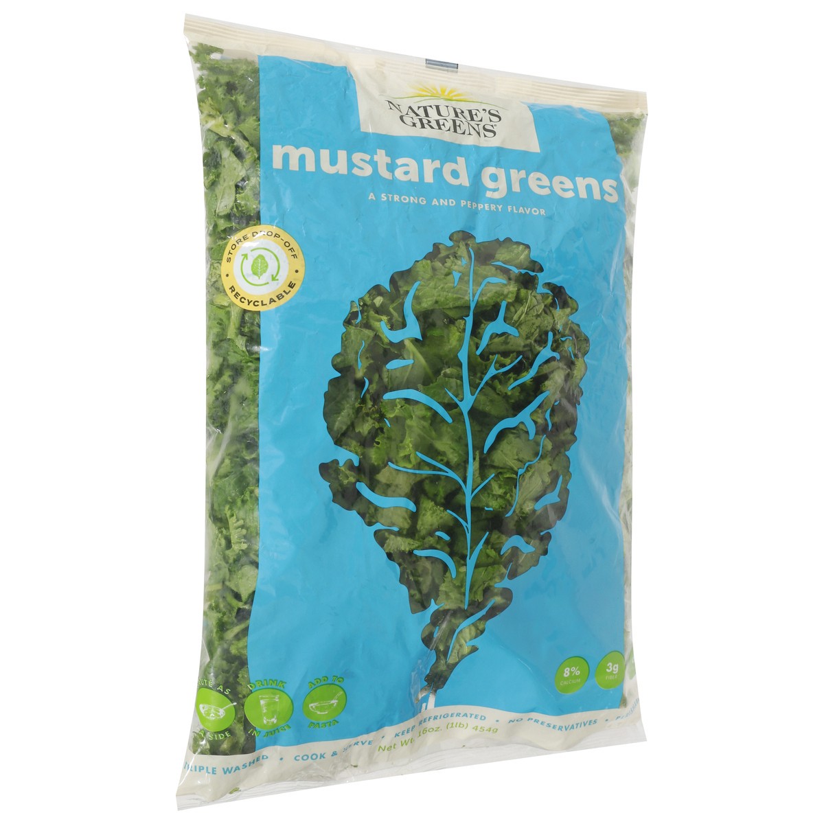 slide 7 of 12, Nature's Greens Mustard Greens 16 oz, 1 ct