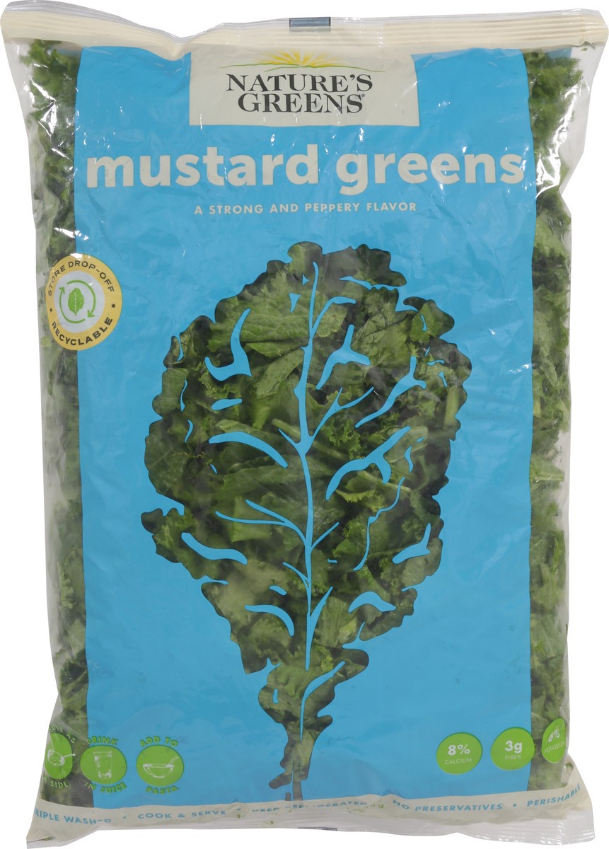 slide 9 of 12, Nature's Greens Mustard Greens 16 oz, 1 ct