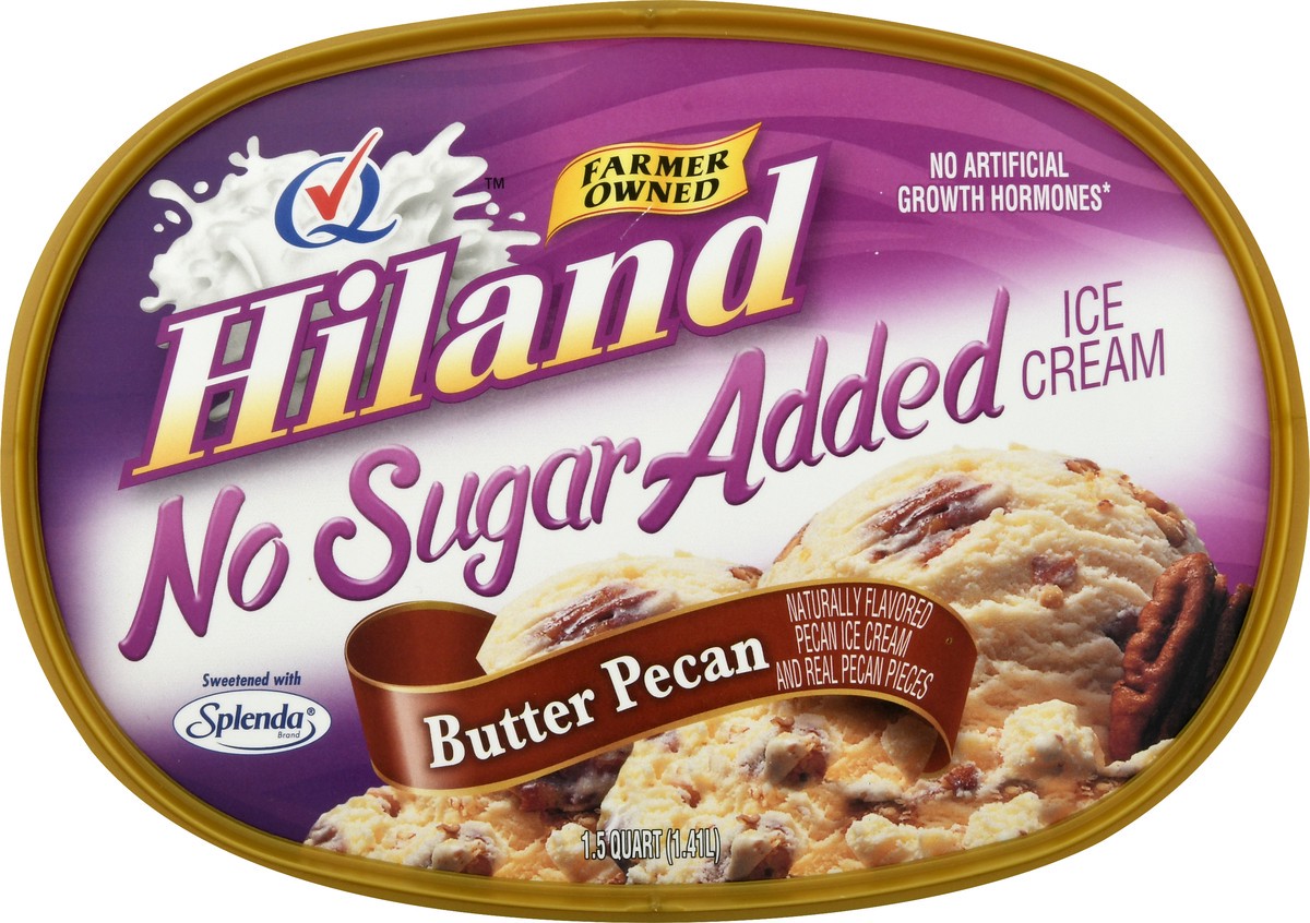 slide 8 of 13, Hiland Dairy No Sugar Added Butter Pecan Ice Cream 1.5 qt, 1.5 qt