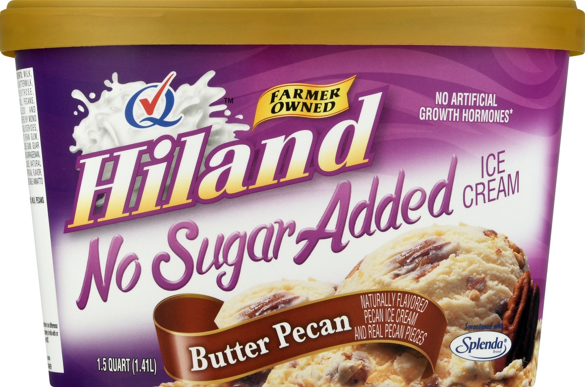 slide 1 of 13, Hiland Dairy No Sugar Added Butter Pecan Ice Cream 1.5 qt, 1.5 qt