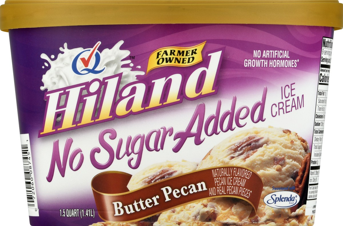 slide 9 of 13, Hiland Dairy No Sugar Added Butter Pecan Ice Cream 1.5 qt, 1.5 qt