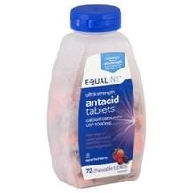 slide 1 of 1, Equaline Ultra Antacid, Berry, 72 ct