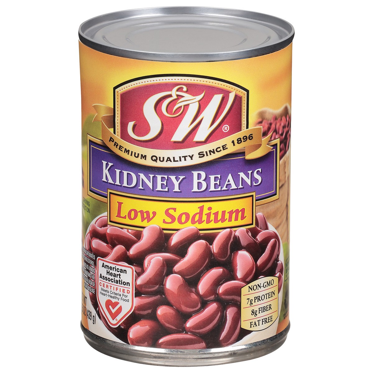 slide 1 of 11, S&W 50% Less Sodium Red Kidney Beans,