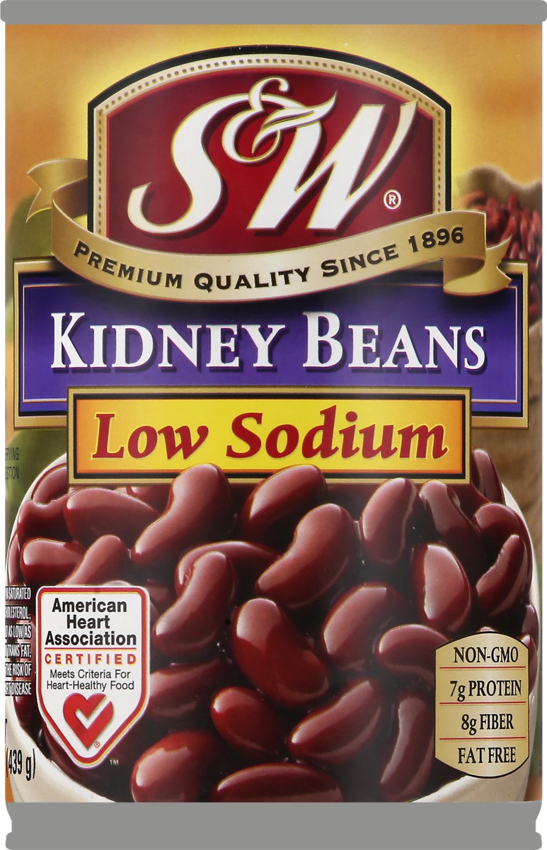 slide 5 of 11, S&W 50% Less Sodium Red Kidney Beans,