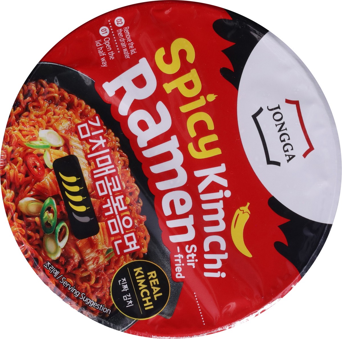 slide 11 of 14, Jongga Stir-Fried Spicy Kimchi Ramen 5 oz, 5 oz