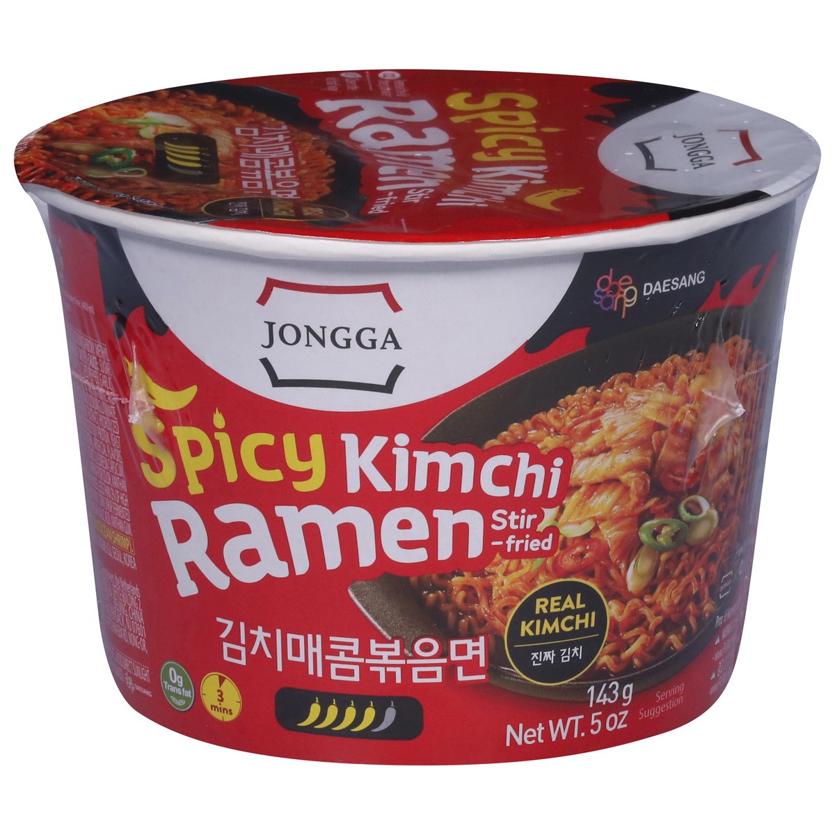 slide 8 of 14, Jongga Stir-Fried Spicy Kimchi Ramen 5 oz, 5 oz
