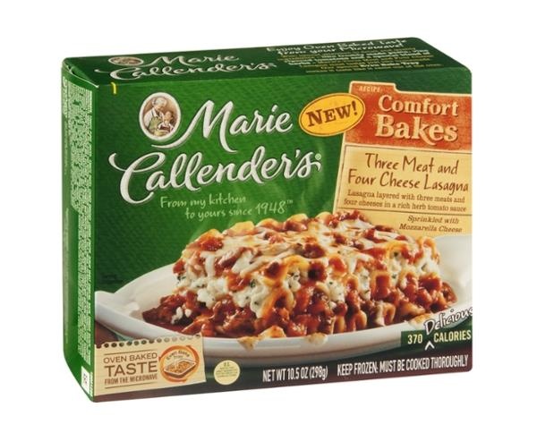 slide 1 of 1, Marie Callender's Comfort Bakes Three Meat and Four Cheese Lasagna, 31 oz