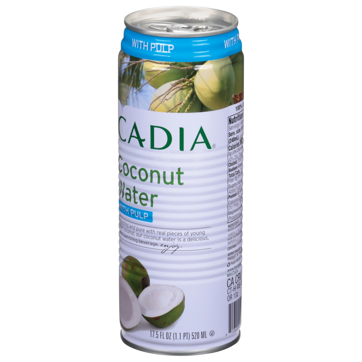 slide 10 of 13, Cadia Coconut Water With Pulp - 17.5 oz, 17.5 oz