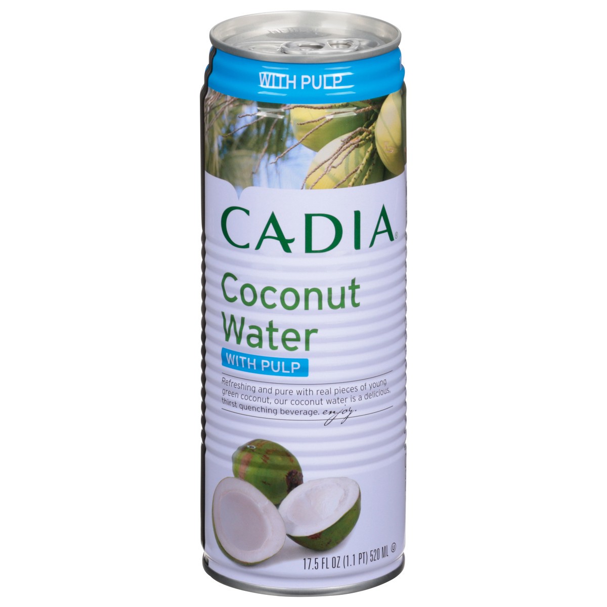slide 8 of 13, Cadia Coconut Water With Pulp - 17.5 oz, 17.5 oz