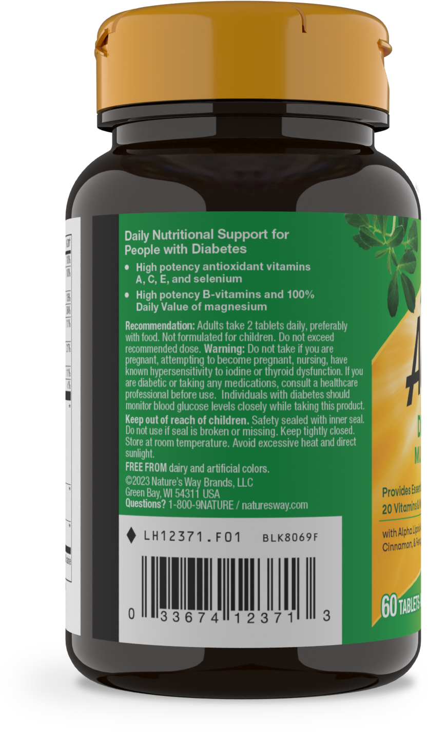 slide 2 of 4, Nature's Way Alive! Diabetic Multivitamin, 40 ct