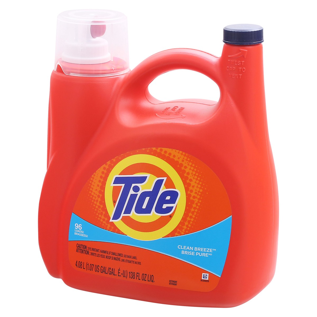 slide 5 of 12, Tide Clean Breeze Detergent 4.08 lt, 138 fl oz