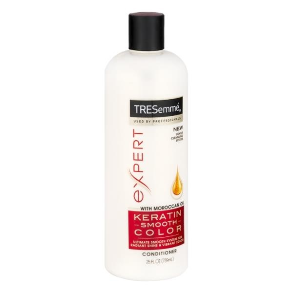 slide 1 of 2, TRESemmé Expert Keratin Smooth Color Conditioner With Moroccan Oil, 25 oz