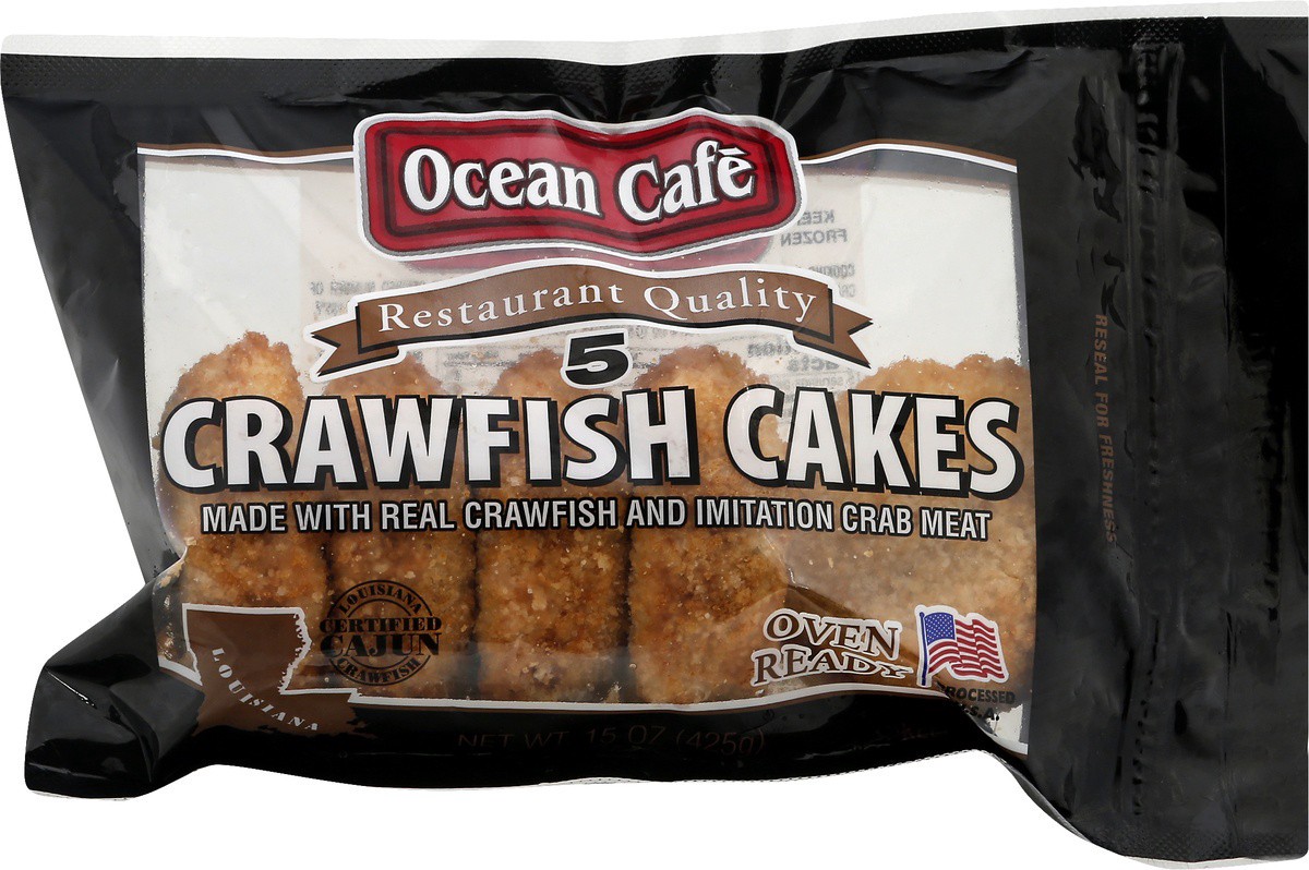 slide 4 of 7, Ocean Cafe Crawfish Cakes, 15 oz