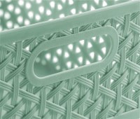 slide 9 of 13, Whitmor Resin Sm Strge Tote-S/3 Loden Frost, SM