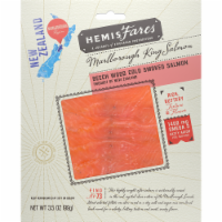 slide 1 of 1, HemisFares Beech Wood Cold Smoked Salmon, 3.5 oz