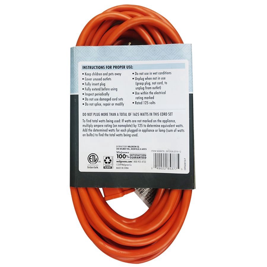 slide 2 of 2, Complete Home Outdoor Extension Cord 20 ft, 1 ct