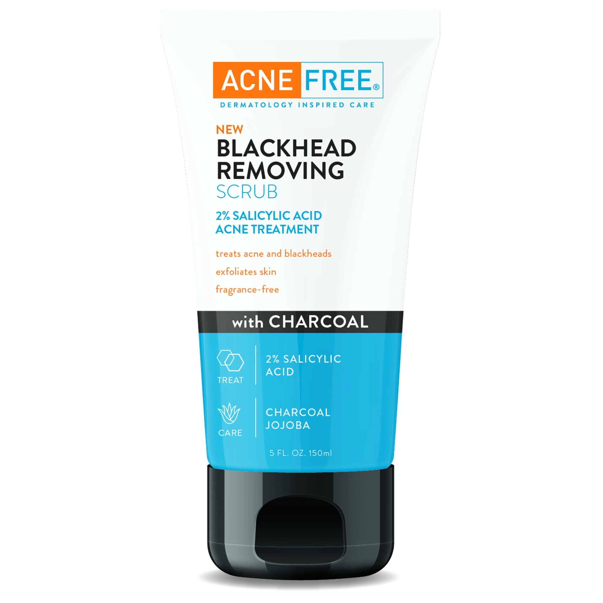 slide 1 of 1, AcneFree Blackhead Removing Scrub with Charcoal, 5 oz