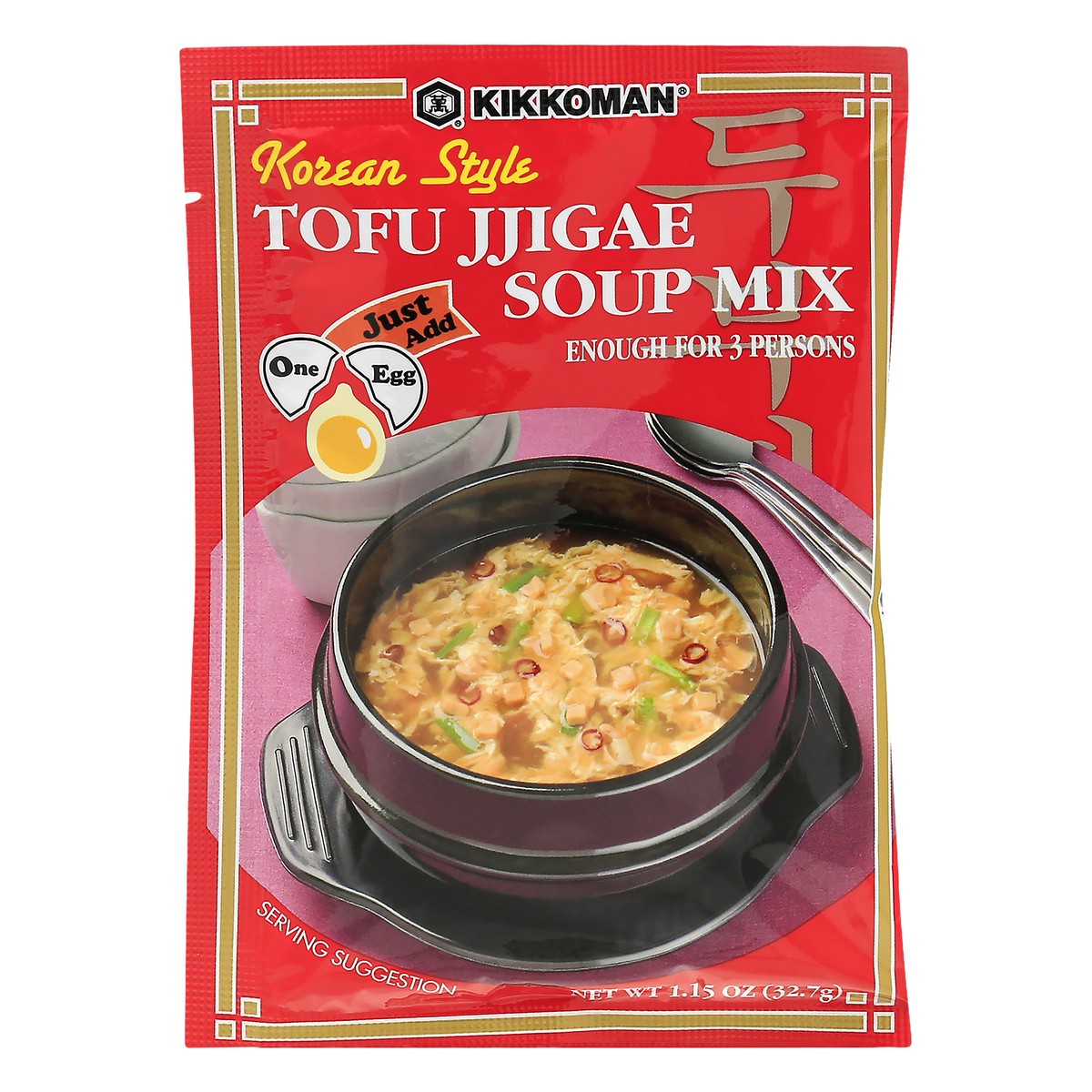 slide 3 of 12, Kikkoman Korean Style Tofu Jjigae Soup Mix 1.15 oz, 1.15 oz