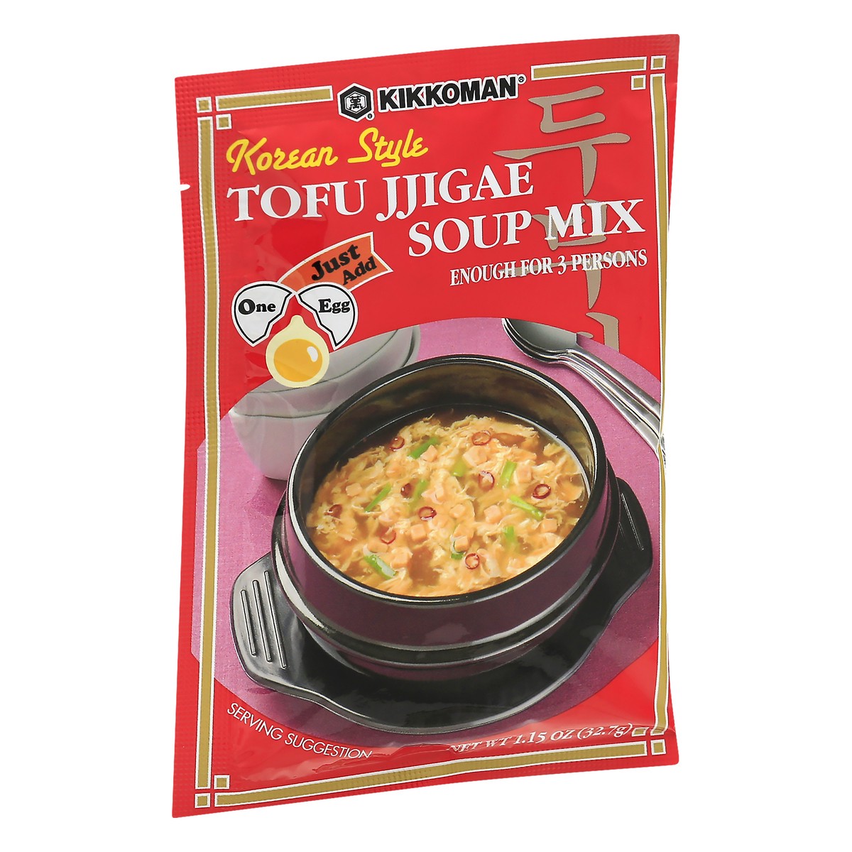 slide 4 of 12, Kikkoman Korean Style Tofu Jjigae Soup Mix 1.15 oz, 1.15 oz