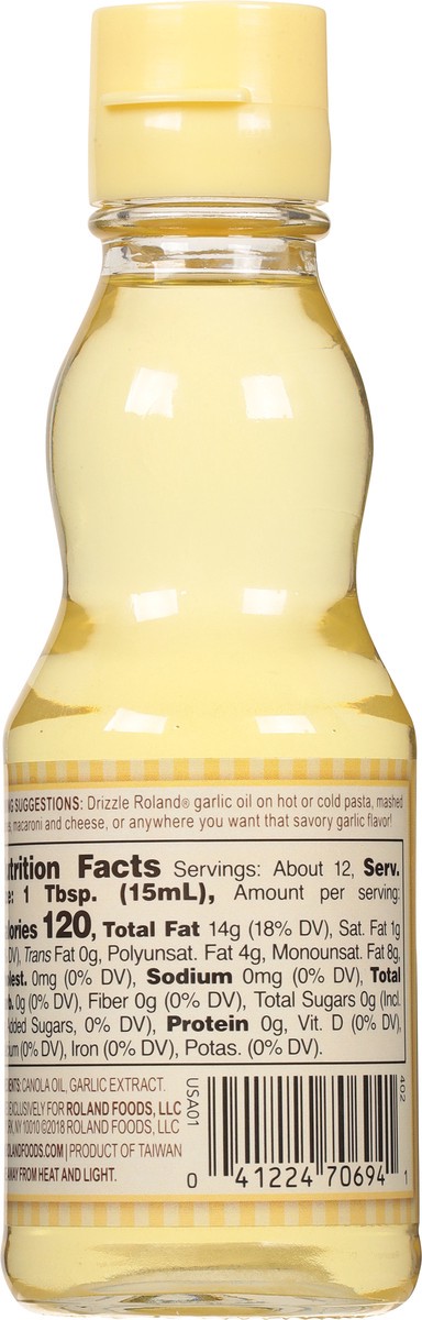 slide 11 of 11, Roland Infused Garlic Oil 6.25 fl oz, 6.25 fl oz